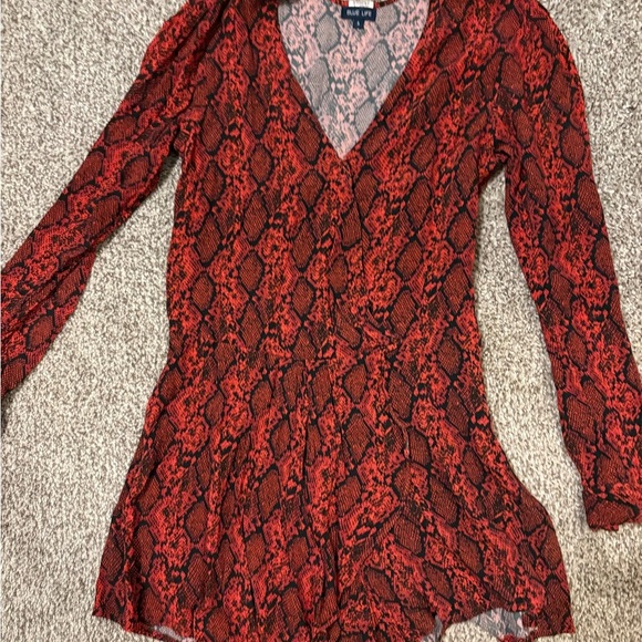 Blue life Snakeskin Romper / Size Small - Picture 3 of 3